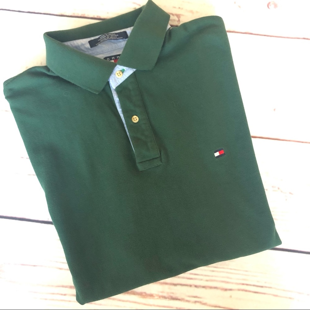 Tommy Hilfiger men’s green polo shirt